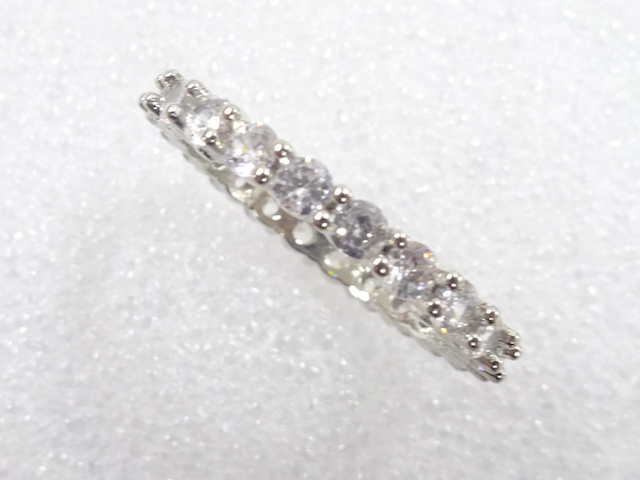 JAPANESE KIMONO / ANTIQUE CRYSTAL RING (SIZE 19.5)